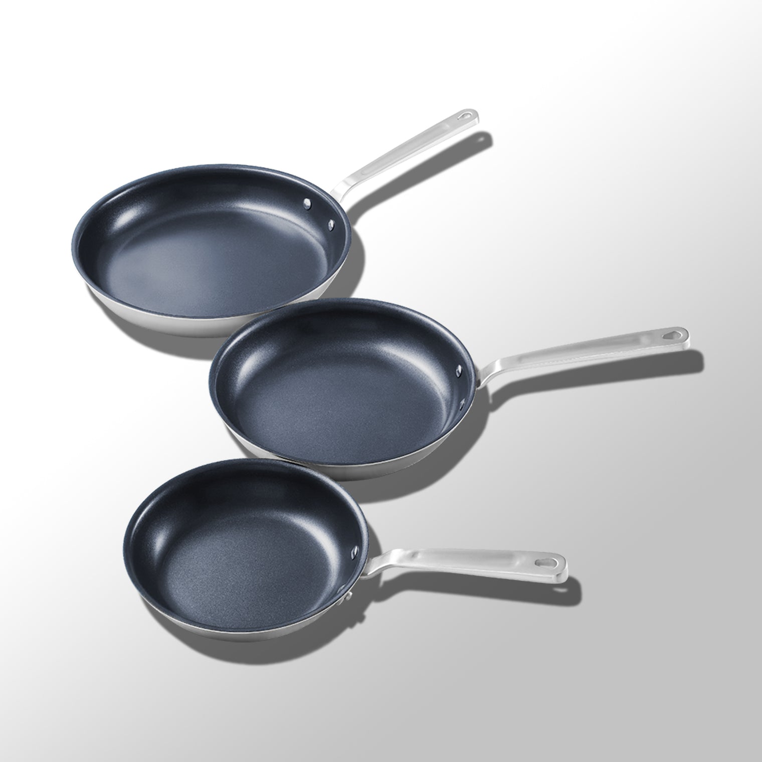 H Cookware 논스틱 프라이팬 3PCS 세트
