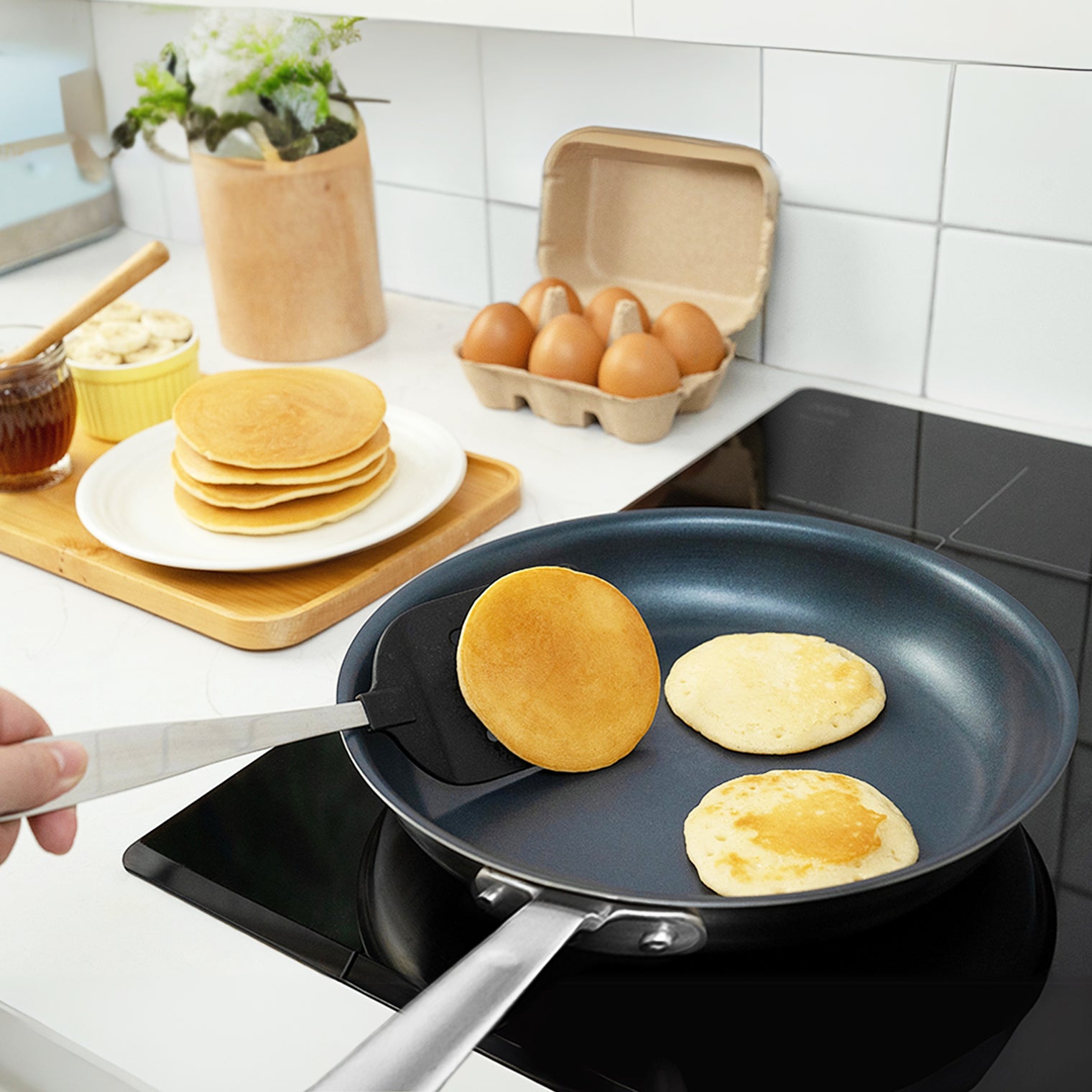 H Cookware 논스틱 프라이팬 3PCS 세트